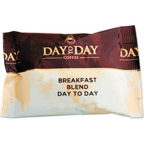 D2D Coffee Day to Day Coffee 100% Pure Coffee, Breakfast Blend, 1.5 oz Pack, 42 Packs/Carton 23003